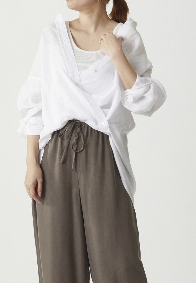 60リネンシャツ 詳細画像 Offwhite 1