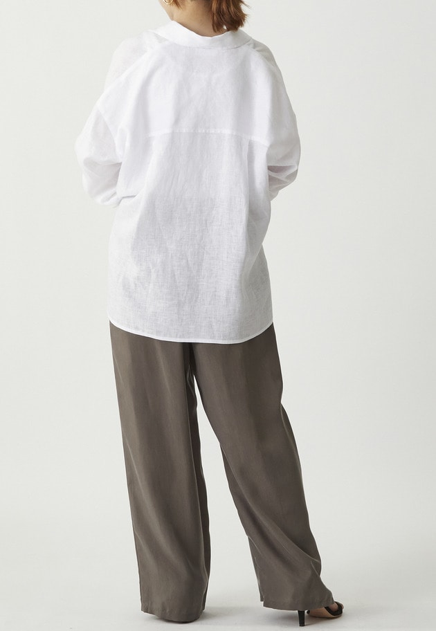 60リネンシャツ 詳細画像 Offwhite 3