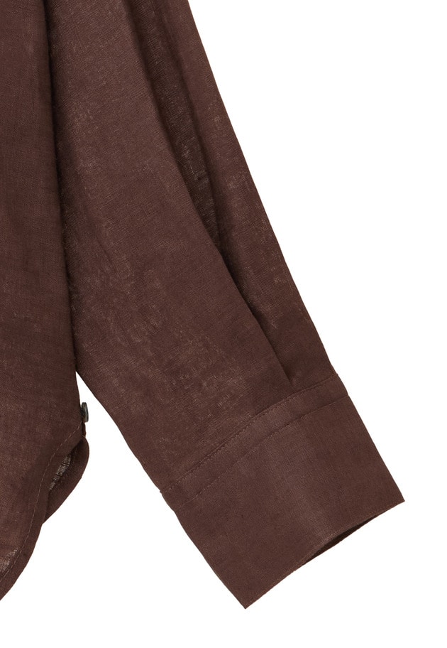 60リネンシャツ 詳細画像 Brown 11