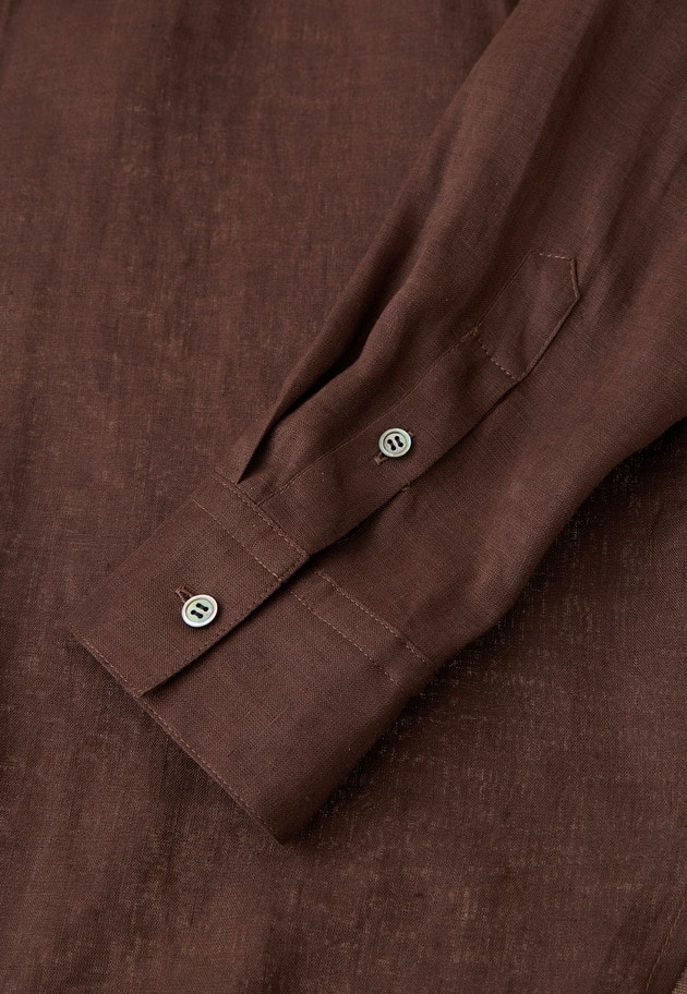 60リネンシャツ 詳細画像 Brown 15