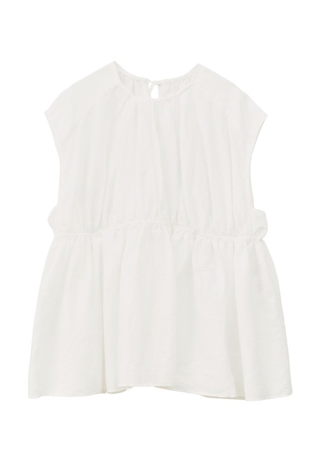 ギャザーネックブラウス 詳細画像 Offwhite 7