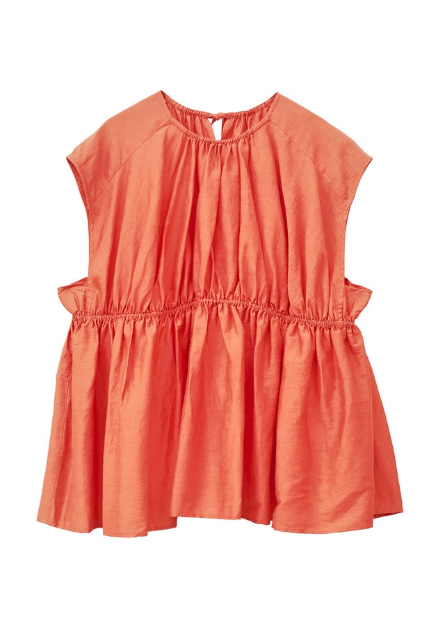 ギャザーネックブラウス 詳細画像 Orange 6