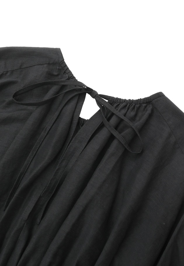 ギャザーネックブラウス 詳細画像 Black 10