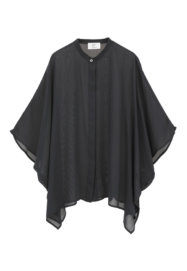 スタンドカラーボイルシャツ 詳細画像 Black 11