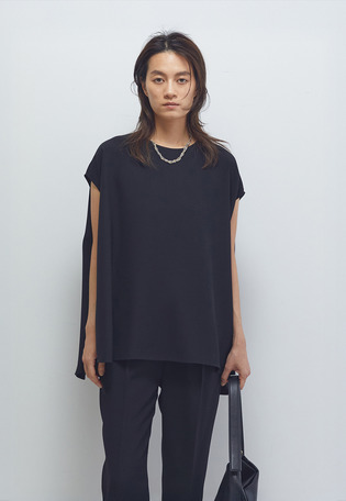 ジョーゼットフレンチスリーブブラウス