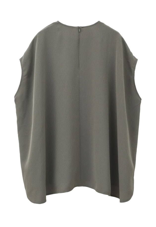 ジョーゼットフレンチスリーブブラウス 詳細画像 Khaki 7