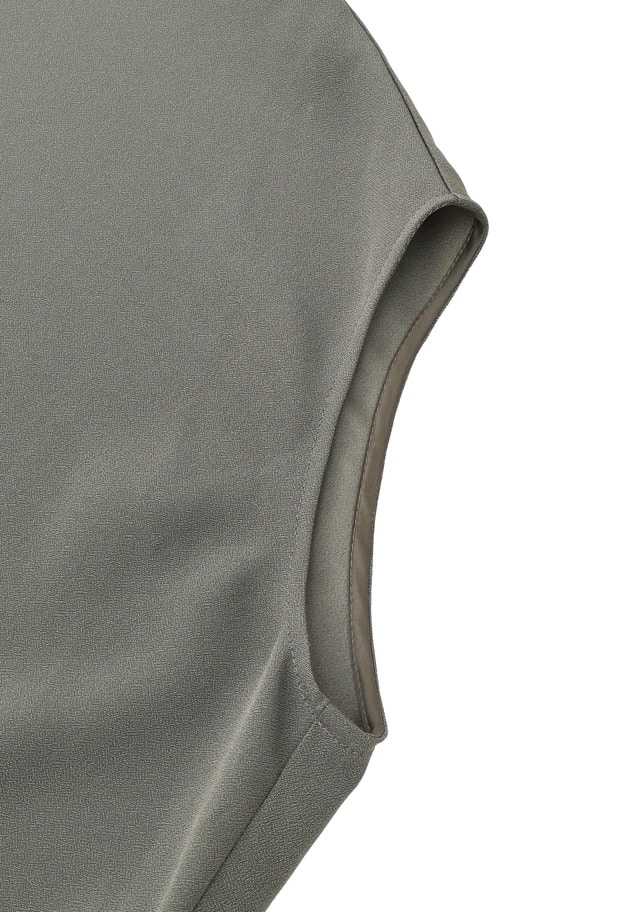 ジョーゼットフレンチスリーブブラウス 詳細画像 Khaki 9