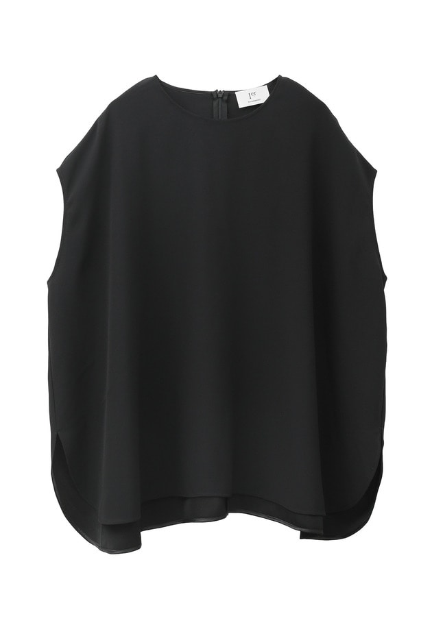 ジョーゼットフレンチスリーブブラウス 詳細画像 Black 7