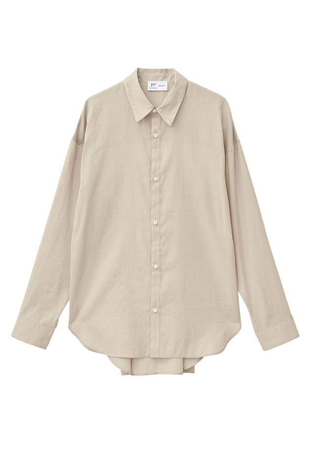【富岡佳子×1er Arrondissement】ラミーコットンミニマルシャツ 詳細画像 Beige 11