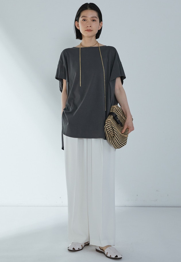 【予約】２タックツイルパンツ 詳細画像 Offwhite 2