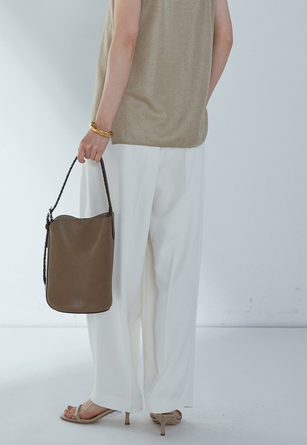 【予約】２タックツイルパンツ 詳細画像 Offwhite 7