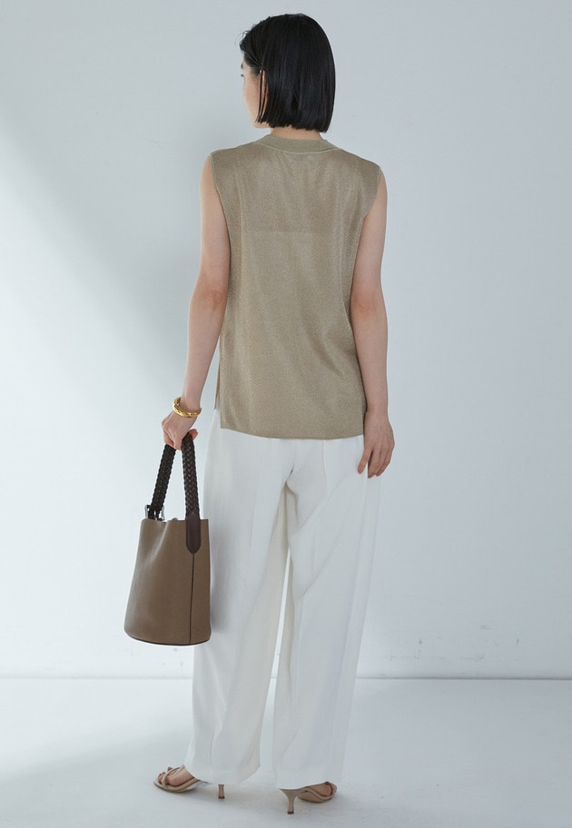 【予約】２タックツイルパンツ 詳細画像 Offwhite 9