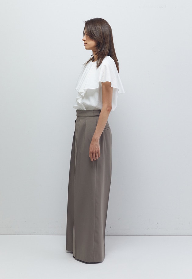 TWドスキンワイドトラウザー 詳細画像 Mocha 4