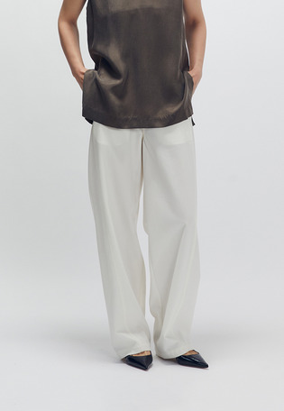 強撚コットンカーブパンツ