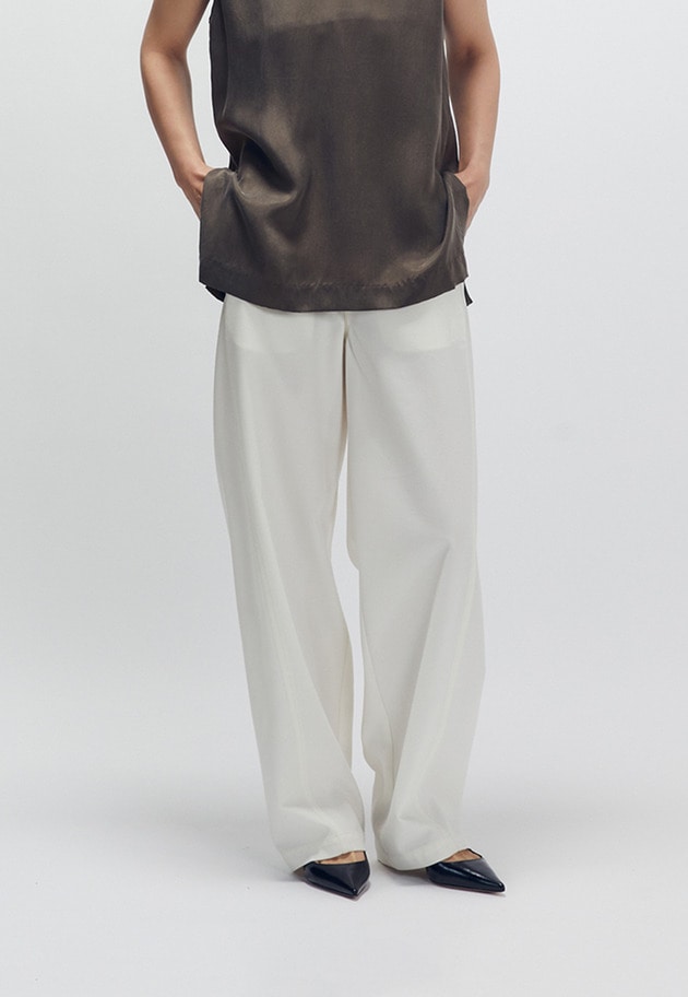 強撚コットンカーブパンツ 詳細画像 Offwhite 1