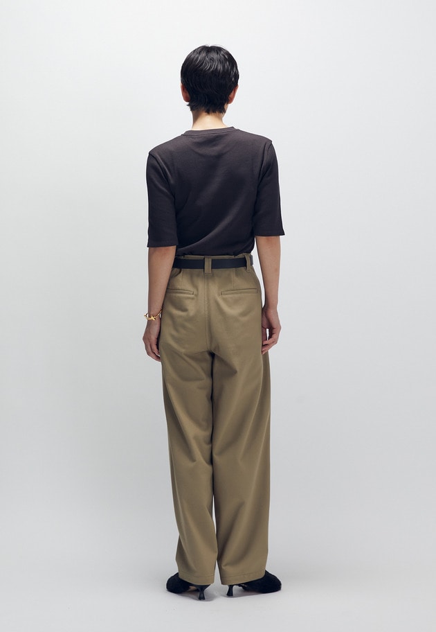 強撚コットンカーブパンツ 詳細画像 Khaki 6