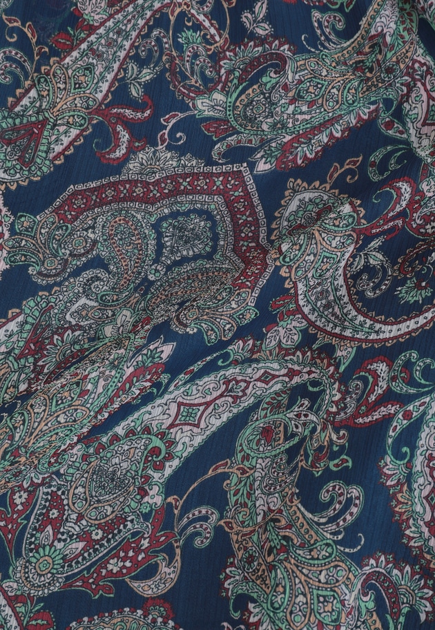 ペイズリープリントキュロットパンツ 詳細画像 Navy 16