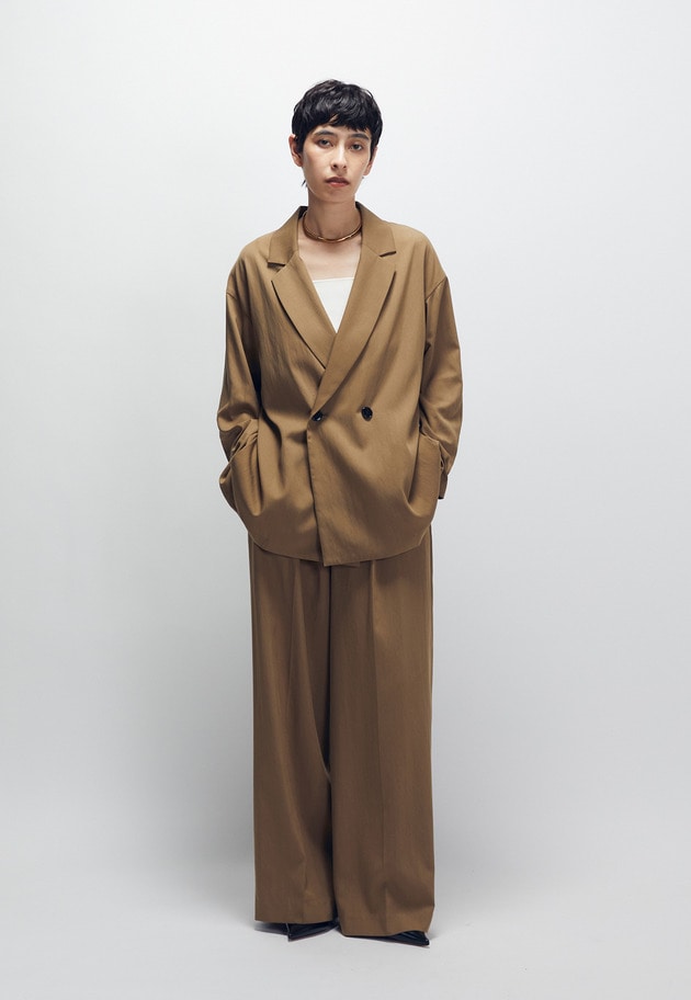 テンセルワイドパンツ 詳細画像 Khaki 3