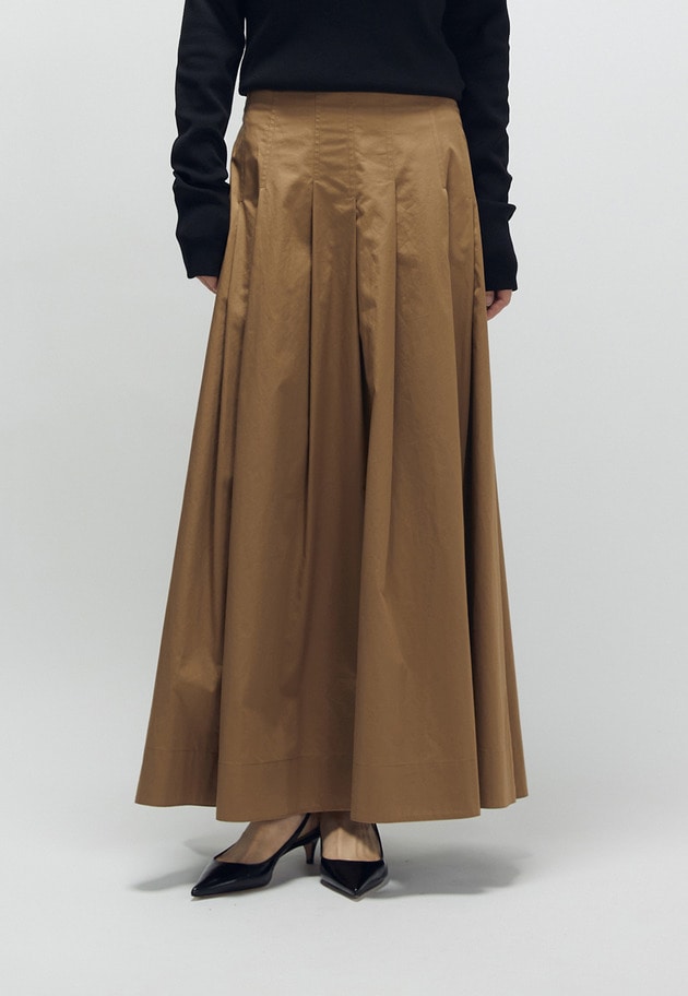 タイプライタータックスカート 詳細画像 Camel 2