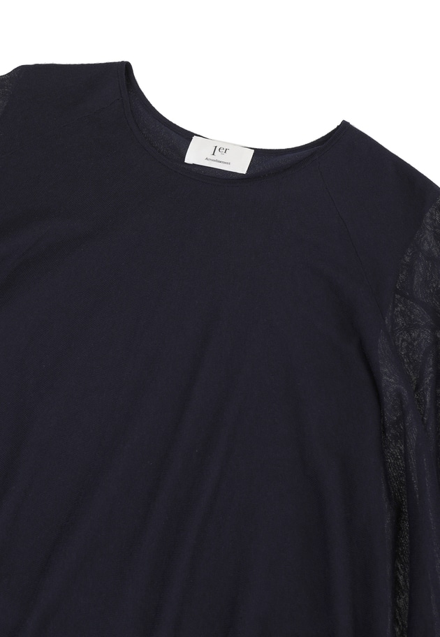 ケープレイヤードニットプルオーバー 詳細画像 Navy 13