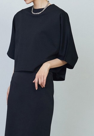 ハイゲージポンチクロップドTシャツ