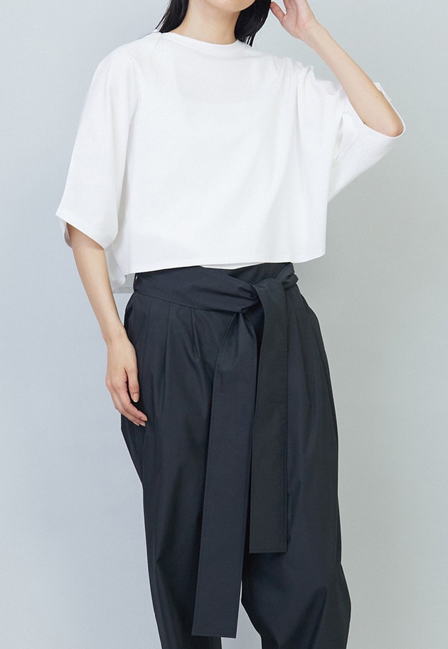 【予約】ハイゲージポンチクロップドTシャツ 詳細画像 Offwhite 1