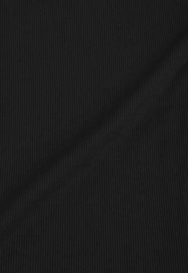 リブ５分袖Tシャツ 詳細画像 Black 12