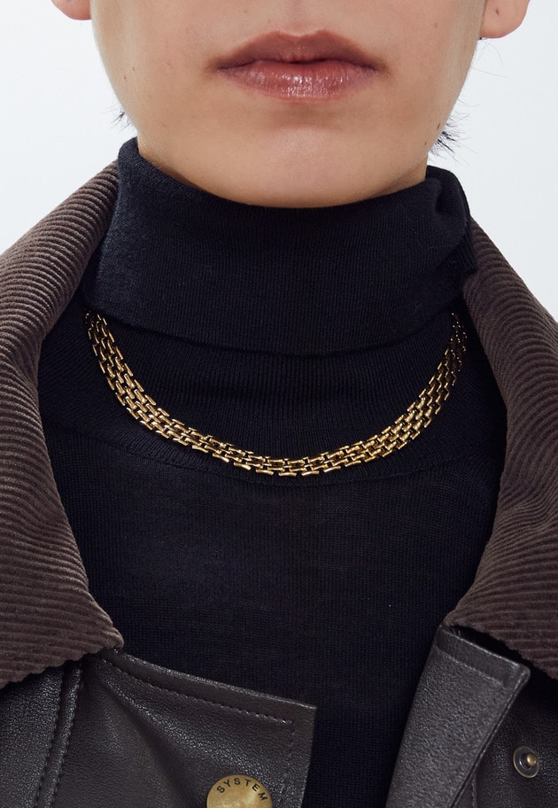 ＜PHILIPPE AUDIBERT (フィリップオーディベール)＞"Miller S”ネックレス（ゴールド） 詳細画像 Gold 2