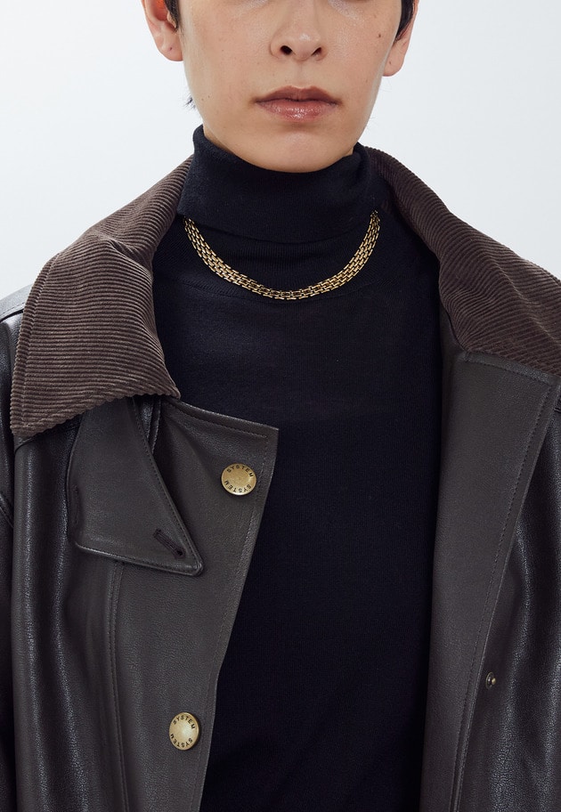 ＜PHILIPPE AUDIBERT (フィリップオーディベール)＞"Miller S”ネックレス（ゴールド） 詳細画像 Gold 3