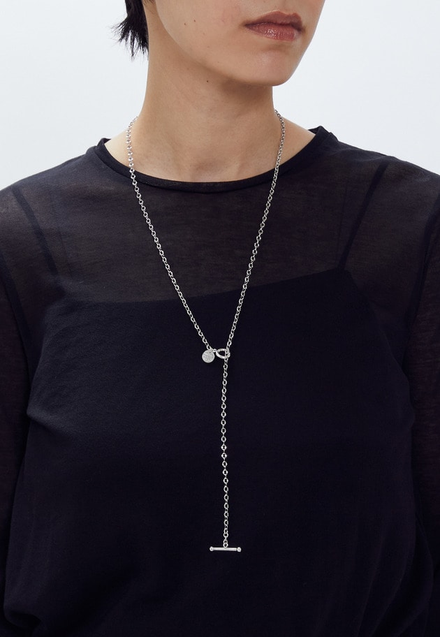 ＜PHILIPPE AUDIBERT (フィリップオーディベール)＞"Lynn” ロングネックレス（シルバー） 詳細画像 Silver 2