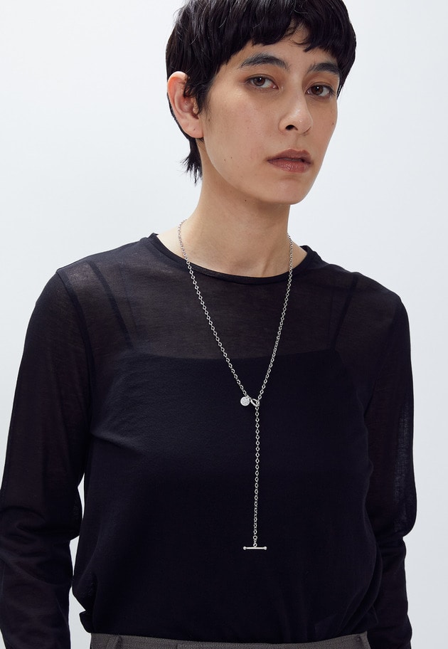 ＜PHILIPPE AUDIBERT (フィリップオーディベール)＞"Lynn” ロングネックレス（シルバー） 詳細画像 Silver 4