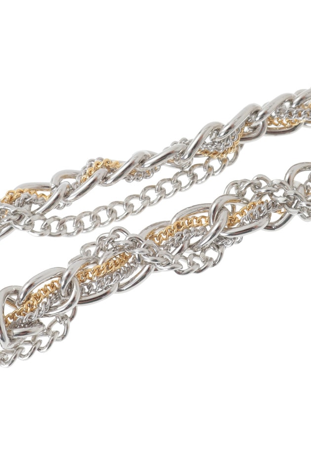 ＜Bijou R.I (ビジューアールアイ)＞トリプルチェーンネックレス 詳細画像 Silver 9