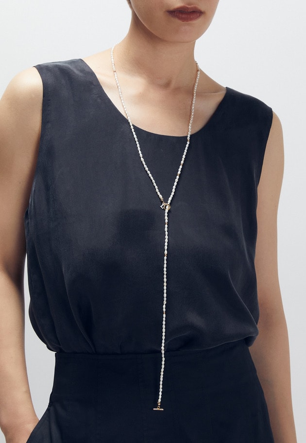 ＜Lemme.（レム）＞Fragment Pearl ネックレス 詳細画像 Silver 2