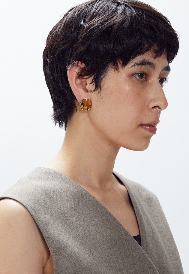 【WEB限定】＜PHILIPPE AUDIBERT (フィリップオーディベール)＞"Sola”ピアス（ゴールド） 詳細画像 Gold 2