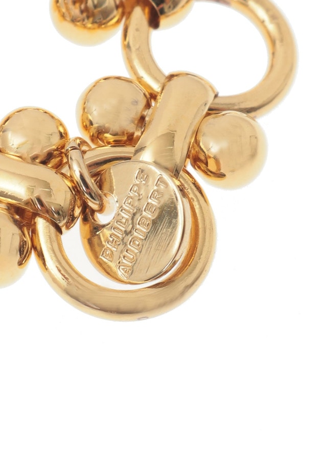 【WEB限定】＜PHILIPPE AUDIBERT (フィリップオーディベール)＞"Natika”チェーンリング（ゴールド） 詳細画像 Gold 5