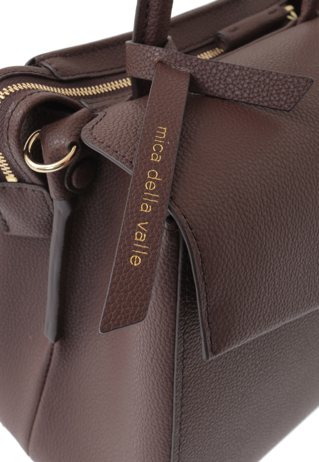 ＜mica della valle (ミカデラヴァッレ)＞シビッラショルダーバッグ 詳細画像 Brown 15