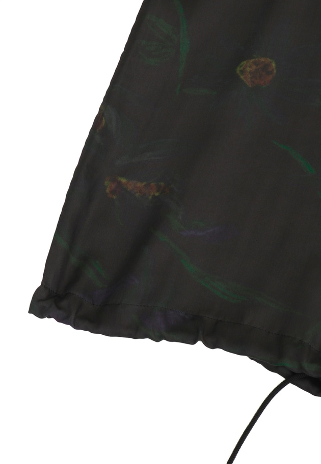 ＜near.nippon (ニアー ニッポン)＞ボタニカルプリント　オーバーTシャツ 詳細画像 Black 16