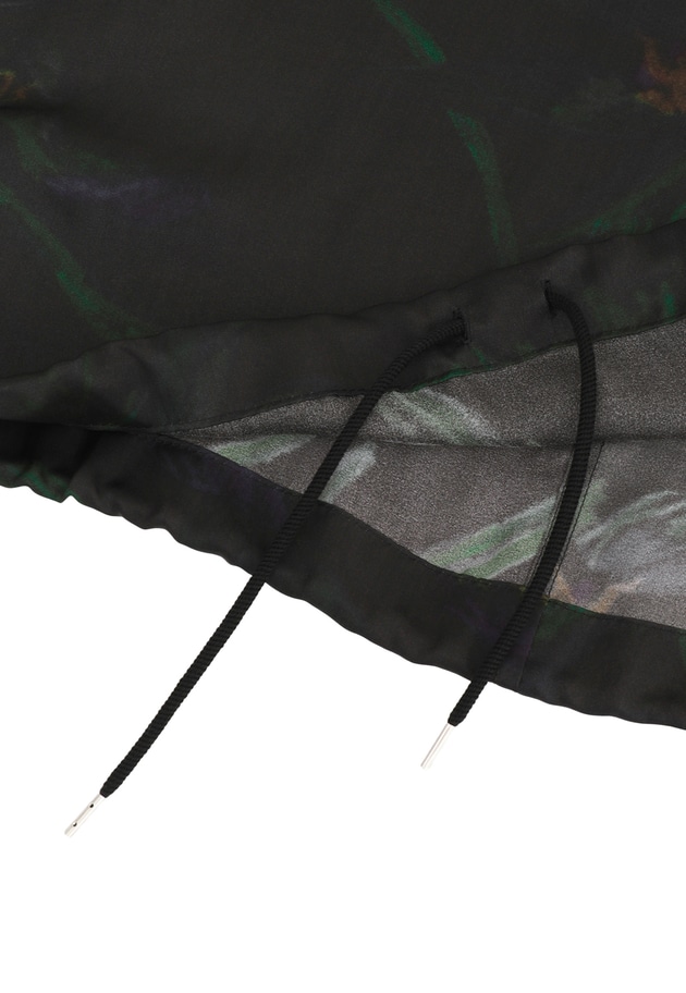 ＜near.nippon (ニアー ニッポン)＞ボタニカルプリント　オーバーTシャツ 詳細画像 Black 17