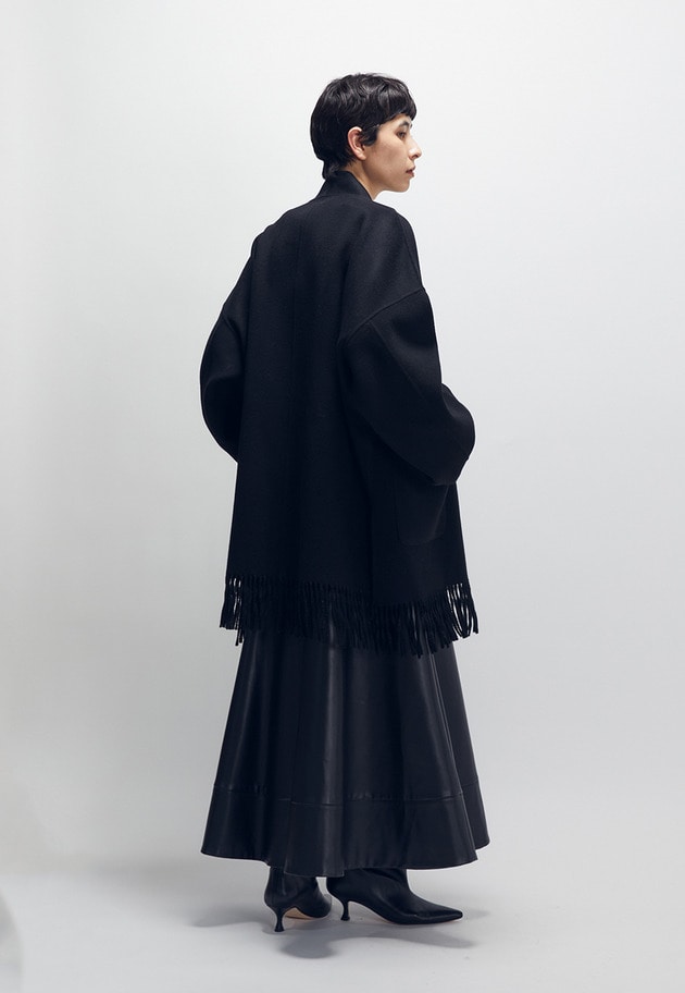 ＜THE DYNAMIS STUDIO/ザ デュナミス スタジオ＞ミドル丈コート 詳細画像 Black 4