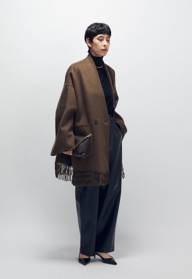 ＜THE DYNAMIS STUDIO/ザ デュナミス スタジオ＞ミドル丈コート 詳細画像 Taupe 3