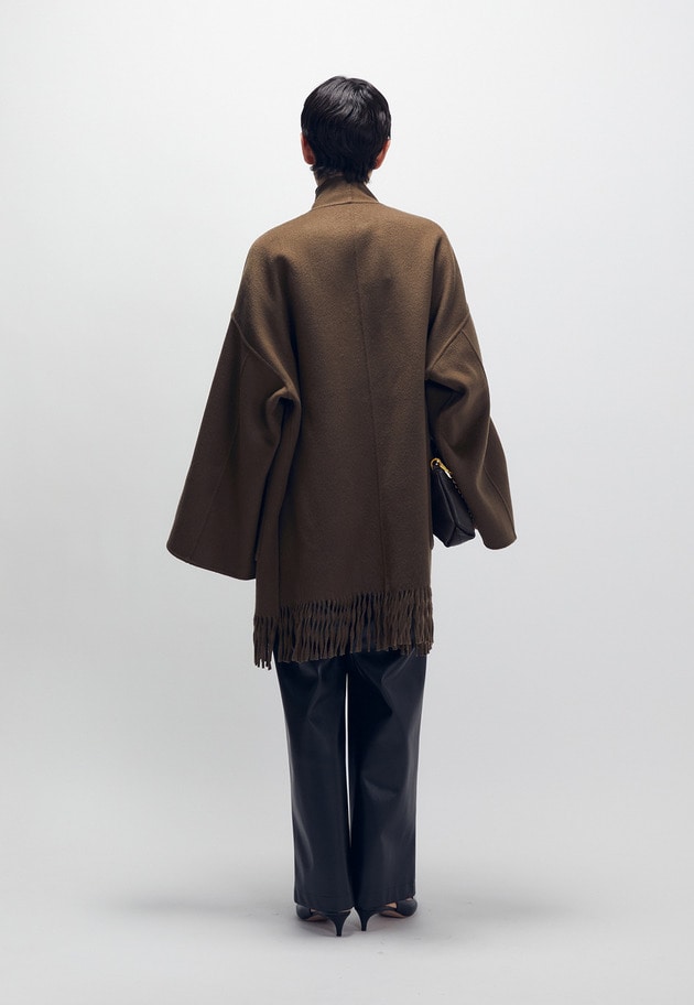 ＜THE DYNAMIS STUDIO/ザ デュナミス スタジオ＞ミドル丈コート 詳細画像 Taupe 4