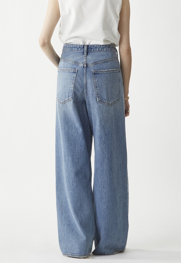【予約】＜AGOLDE （エーゴールド―イー）＞“VANA FOLD JEAN”デニムパンツ（インディゴ） 詳細画像 Indigo 4
