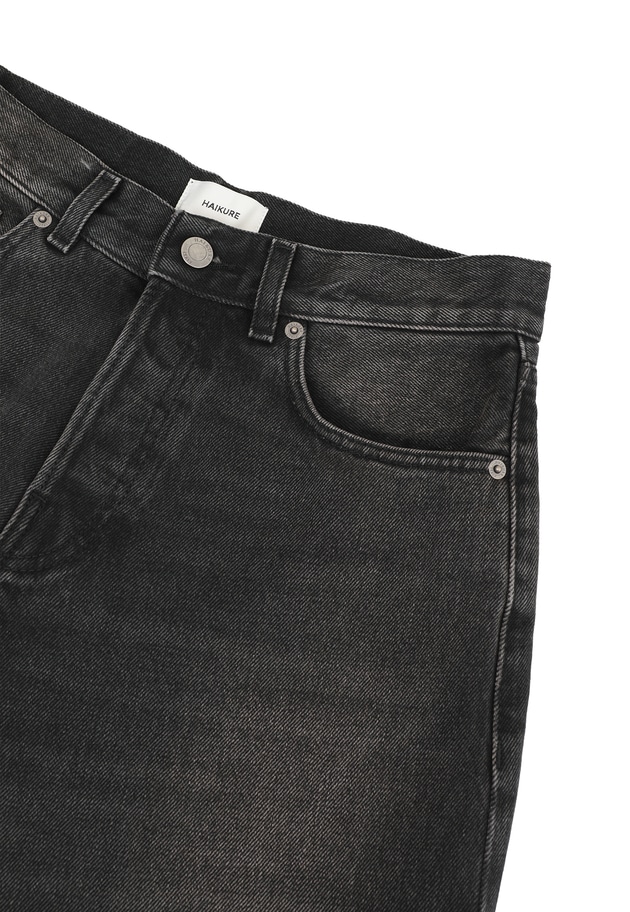 ＜HAIKURE（ハイクル）＞“BETHANY EARL WASH”デニムパンツ 詳細画像 Black 14