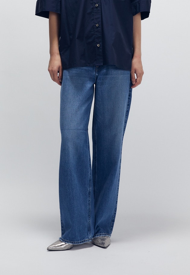 ＜upper hights / アッパーハイツ＞“THE NICE MID RISE”デニムパンツ	 詳細画像 Light blue 5