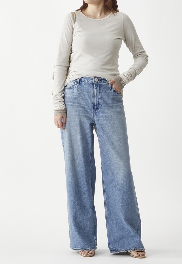 【予約】＜upper hights / アッパーハイツ＞“THE LAUREN”デニムパンツ 詳細画像 Light blue 3