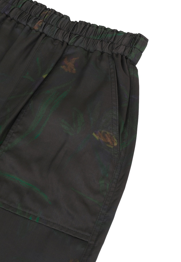 ＜near.nippon (ニアー ニッポン)＞ボタニカルプリント ロングスカート 詳細画像 Black 14