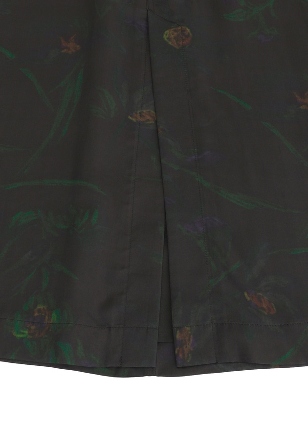 ＜near.nippon (ニアー ニッポン)＞ボタニカルプリント ロングスカート 詳細画像 Black 16