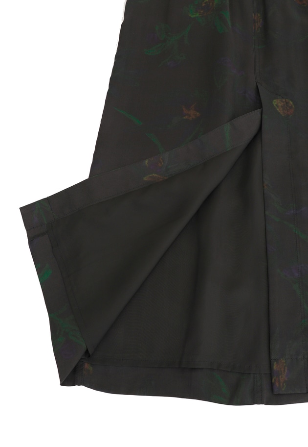 ＜near.nippon (ニアー ニッポン)＞ボタニカルプリント ロングスカート 詳細画像 Black 17