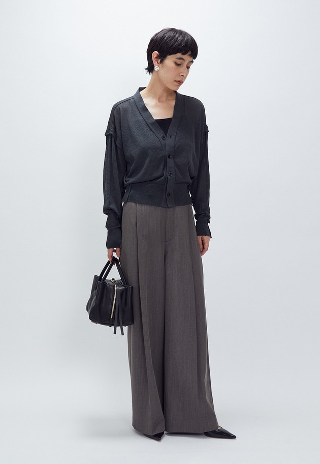 ＜NEPLA. (ネプラ)＞ニットカーディガン 詳細画像 Dark gray 3