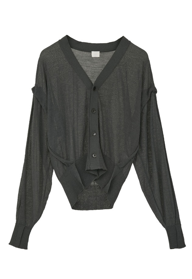 ＜NEPLA. (ネプラ)＞ニットカーディガン 詳細画像 Dark gray 7